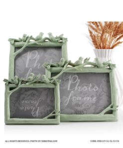 قاب عکس رومیزی افقی طرح کبوتر سبز