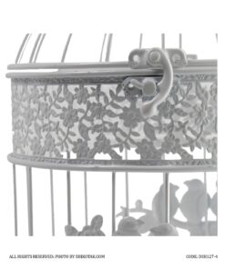 قفس تزئینی گرد طرح پرنده دو سایز کوچک