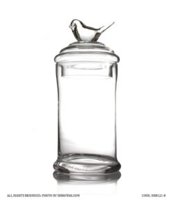 کندی باکس بلوری استوانه ای با در پرنده ای