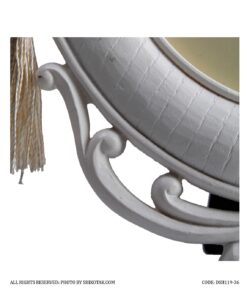 قاب عکس سفید دوتایی مدل تاج دار