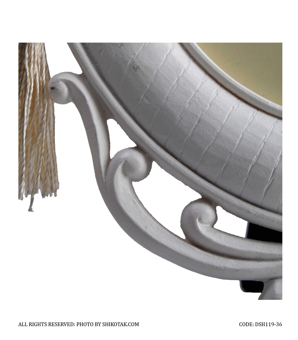 قاب عکس سفید دوتایی مدل تاج دار