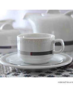 سرویس 12نفره هتلی چینی زرین طرح وگاس