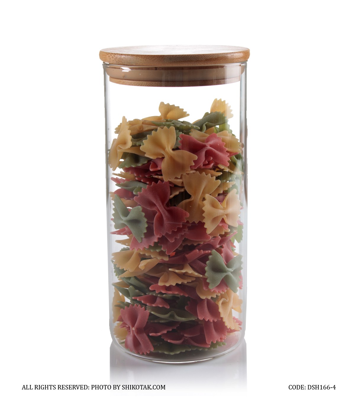 بانکه شیشه ای در بامبو 4 سایز