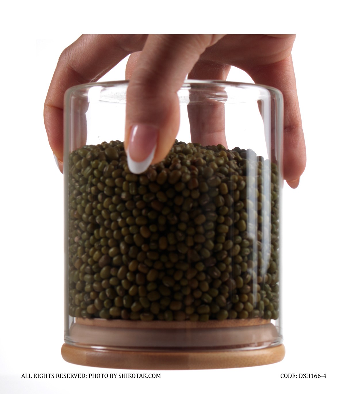 بانکه شیشه ای در بامبو 4 سایز