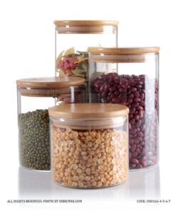 بانکه شیشه ای در بامبو 4 سایز