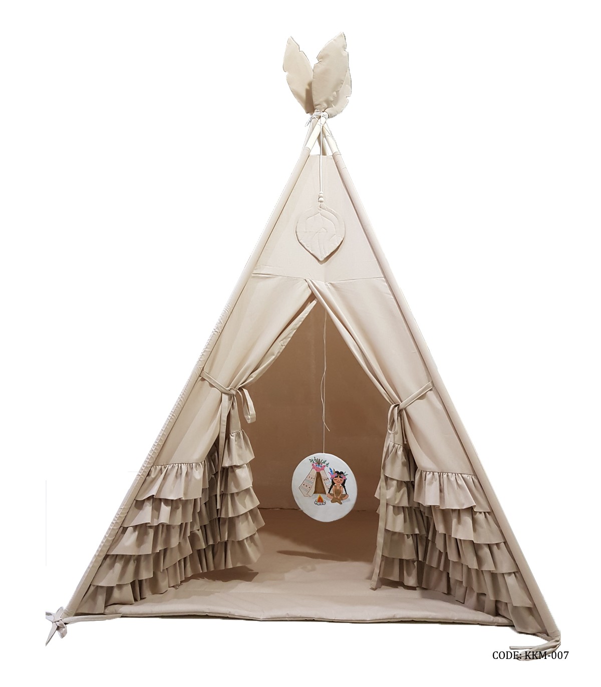 چادر بازی کودک طرح سرخپوستی دختر کوهستان