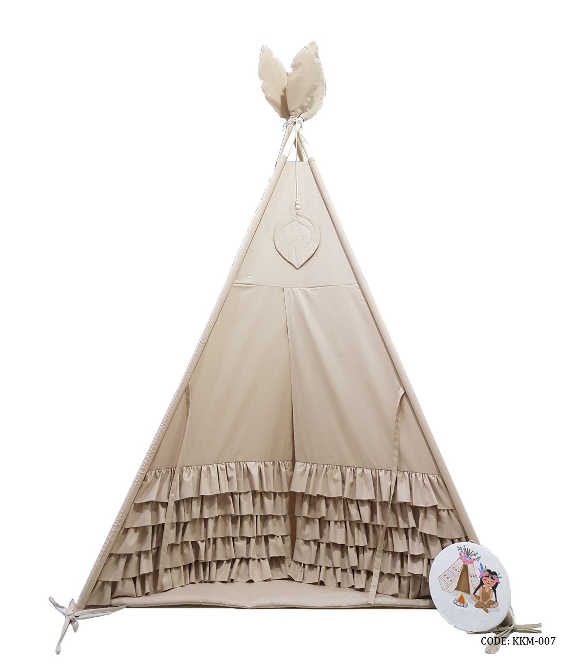 چادر بازی کودک طرح سرخپوستی دختر کوهستان