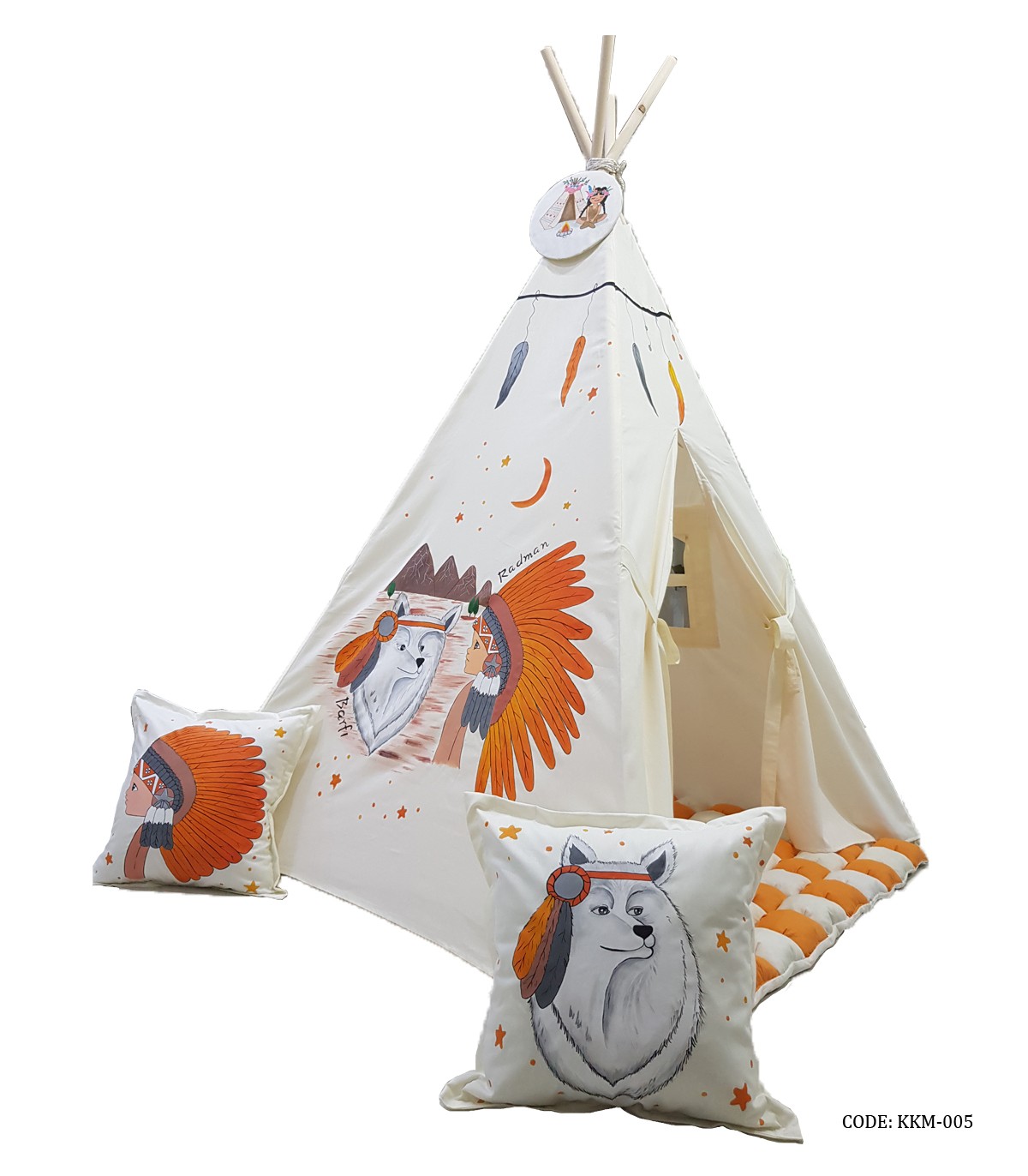 چادر بازی سرخپوستی کودک طرح پسر کوهستان