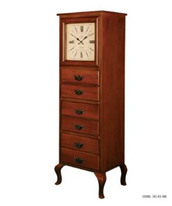 ساعت و دراور چوبی مدل ALEXANDER