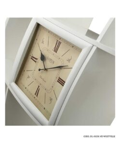 ویترین و کتابخانه گرد چوبی ساعت دار مدل WESTVILLE