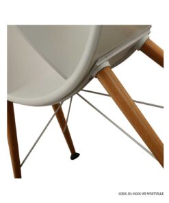 ویترین و کتابخانه گرد چوبی ساعت دار مدل WESTVILLE