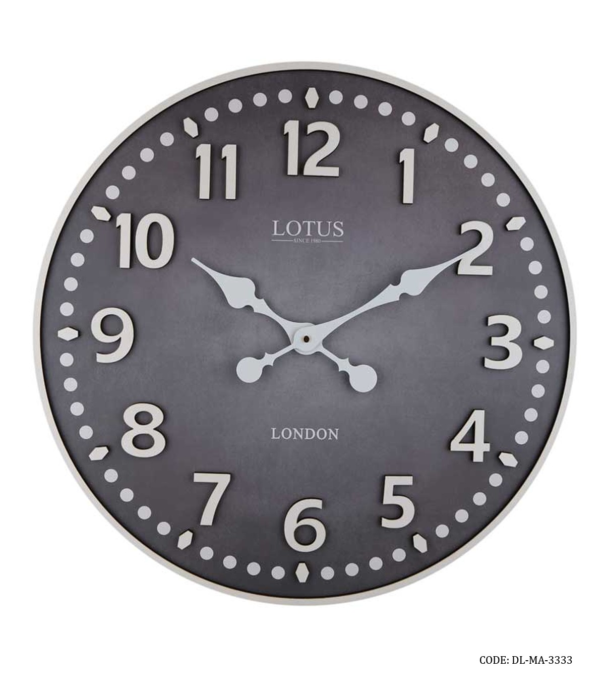 ساعت دیواری گرد چوبی مدل 3333