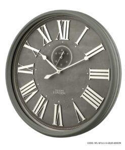 ساعت دیواری گرد چوبی مدل ANSON