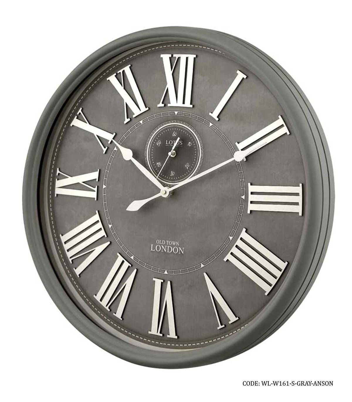 ساعت دیواری گرد چوبی مدل ANSON