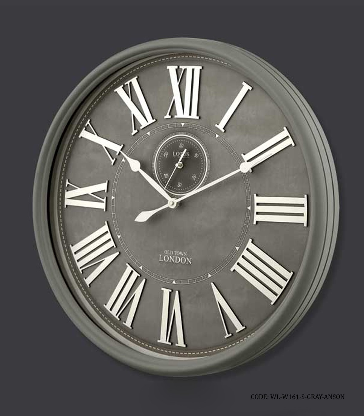 ساعت دیواری گرد چوبی مدل ANSON