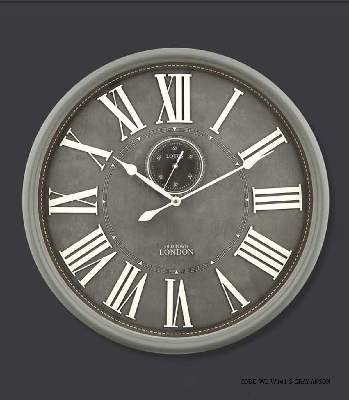 ساعت دیواری گرد چوبی مدل ANSON