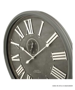 ساعت دیواری گرد چوبی مدل ANSON