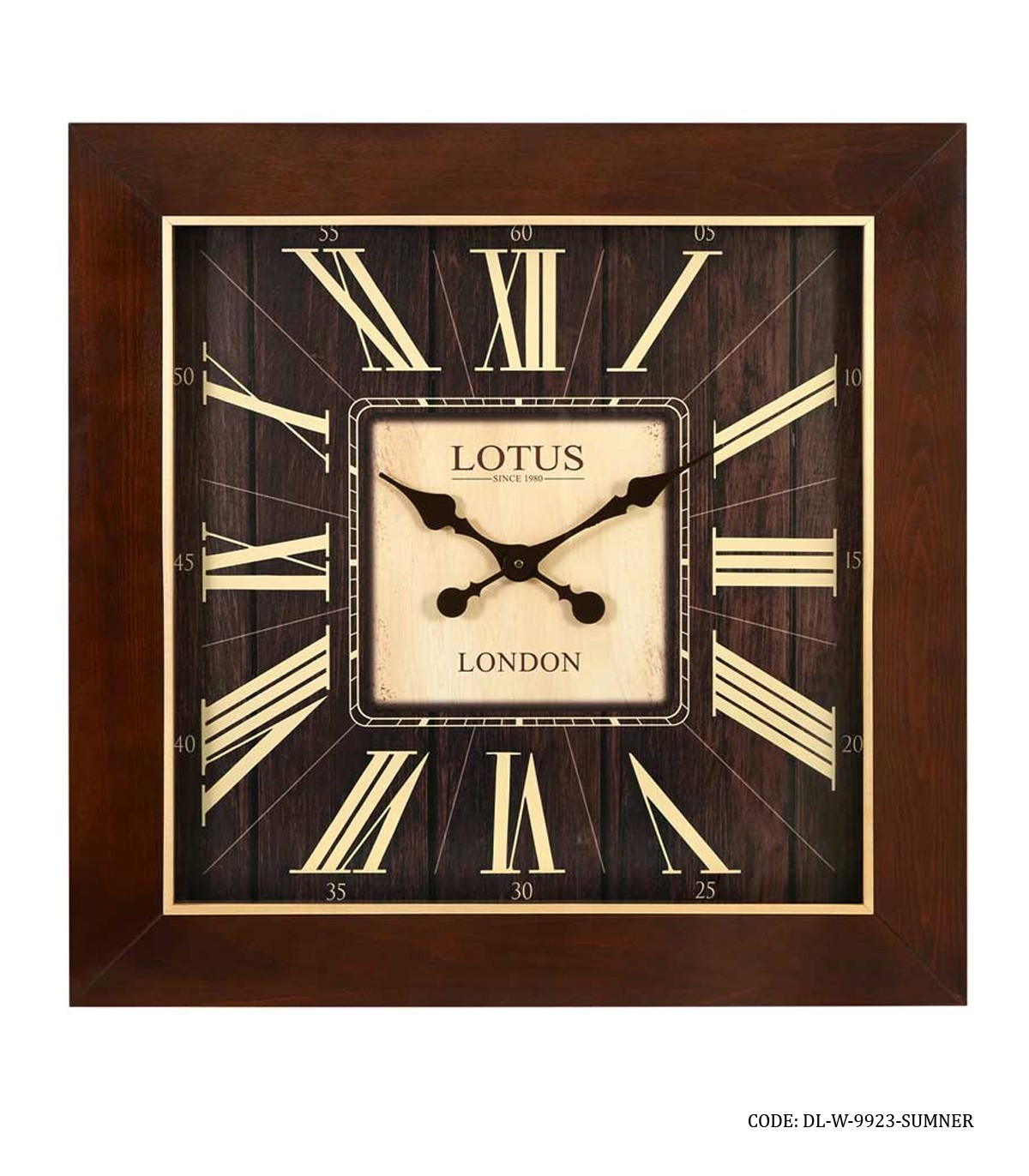 ساعت دیواری مربعی مدل SUMNER کد 9923