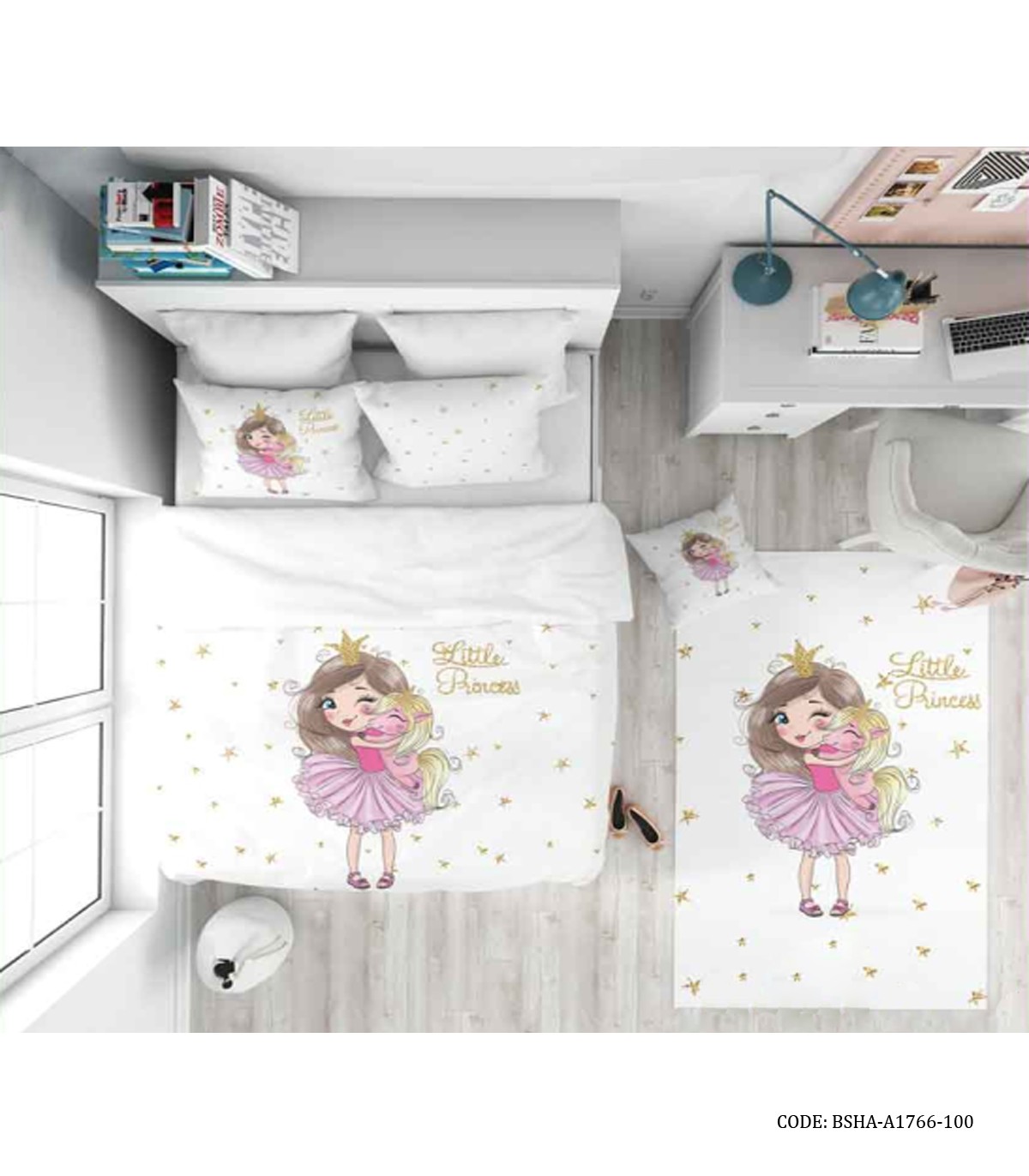 ست لحاف روتختی دخترانه Gold Queen