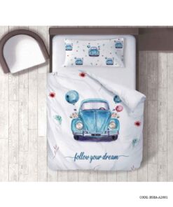 ست لحاف روتختی کودک طرح فولکس آبی