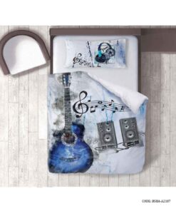 ست لحاف روتختی نوجوان طرح گیتار