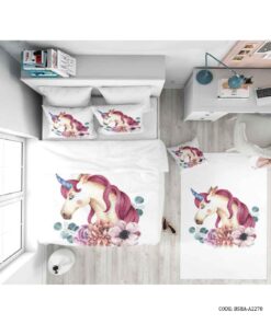 ست روتختی کودک دخترانه یونیوکورن