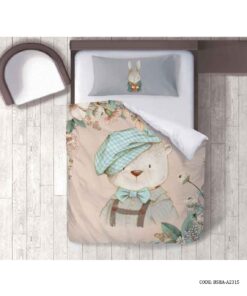 ست لحاف روتختی کودک طرح خرس سفید