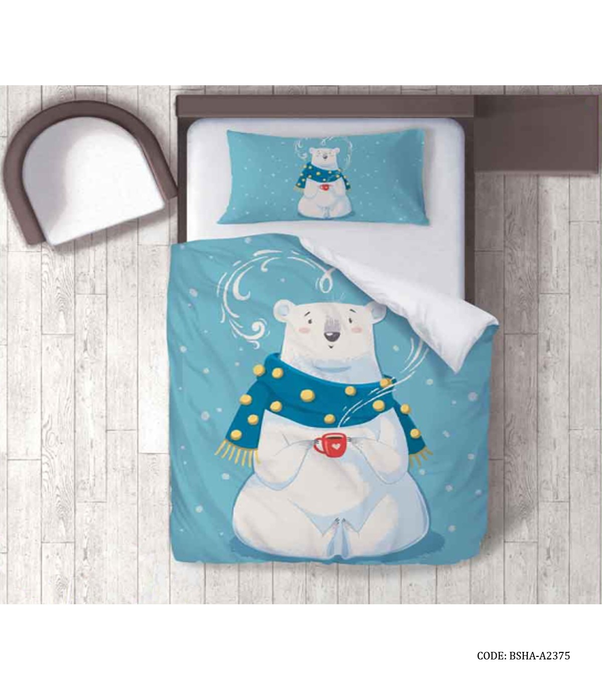 روتختی کودک طرح خرس قطبی سفید