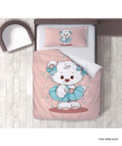 ست روتختی کودک دختر طرح خرس سفید