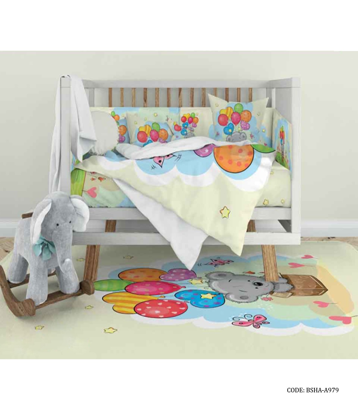 سرویس لحاف روتختی نوزاد طرح بالون
