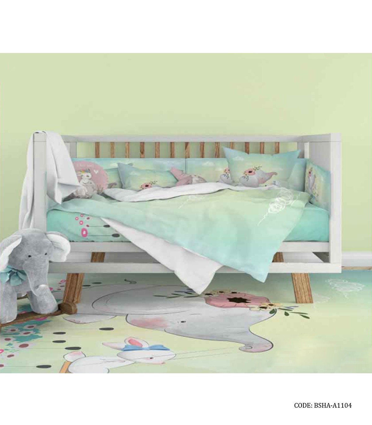 ست روتختی نوزادی دخترانه و پسرانه طرح فیل