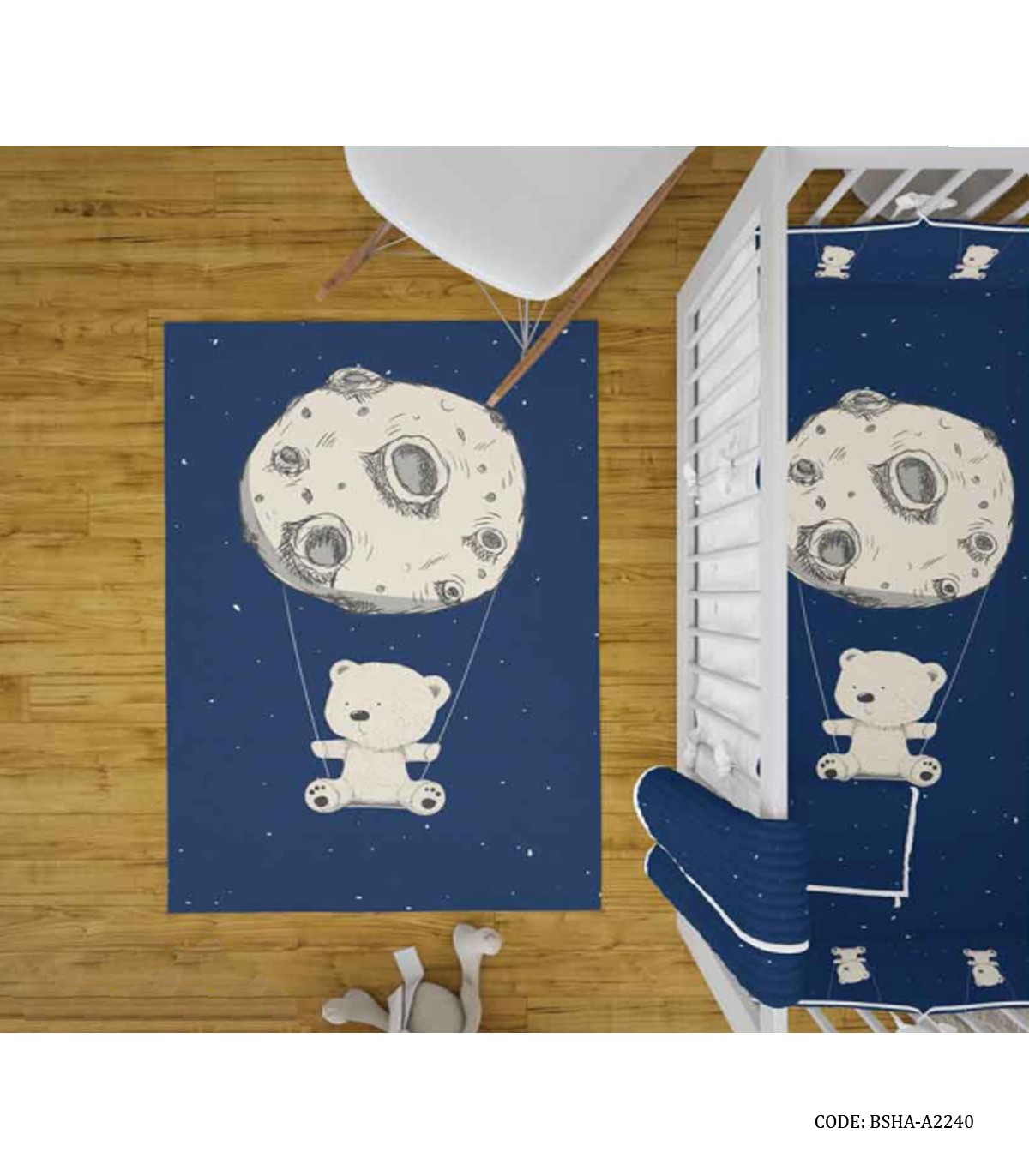 روتختی نوزادی پسرانه و دخترانه طرح مریخ