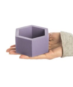 گلدان سنگی 6 ضلعی کوچک طرح dco9