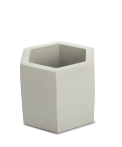 گلدان سنگی 6 ضلعی متوسط طرح dco18