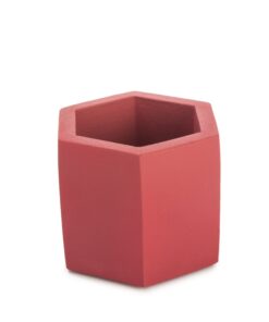 گلدان سنگی 6 ضلعی متوسط طرح dco18