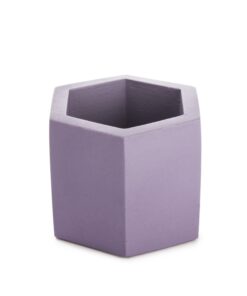 گلدان سنگی 6 ضلعی متوسط طرح dco18