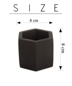 گلدان سنگی 6 ضلعی متوسط طرح dco18