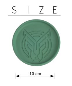 زیر لیوانی طرح ببر 3عددی سنگی دکوسیتی کد dco81