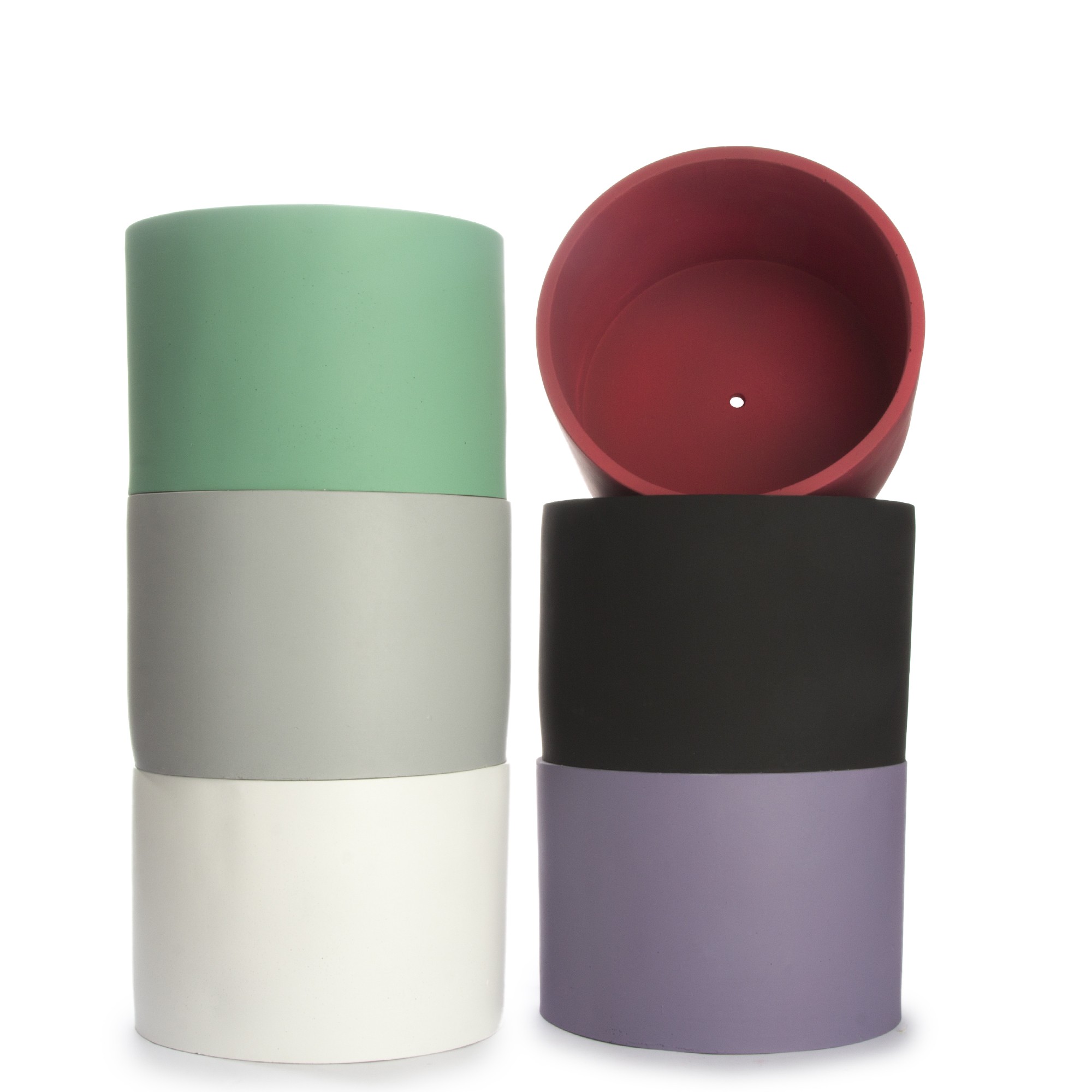 گلدان استوانه ای سنگی دکوسیتی مدلDco86 S