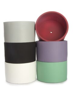 گلدان و زیر گلدانی استوانه ای دکوسیتی مدل Dco87