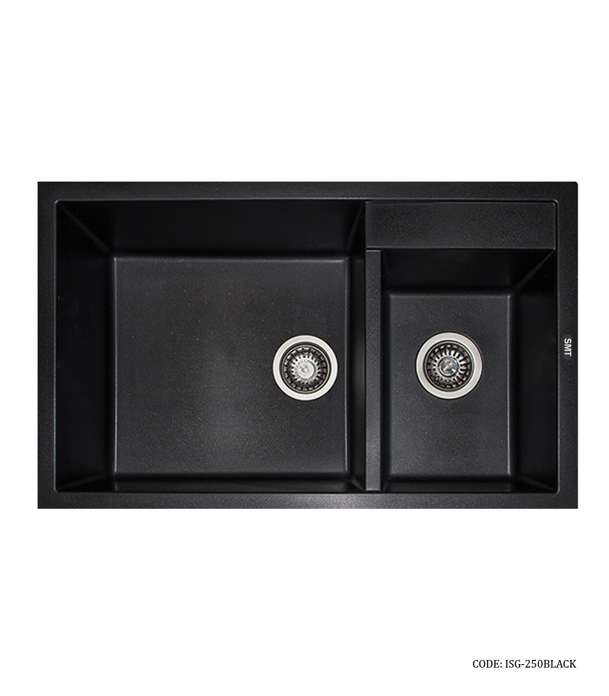 سینک ظرفشویی گرانیتی توکار SMT مشکی مدل 250