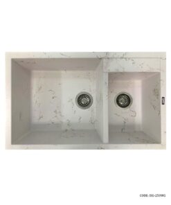 سینک ظرفشویی گرانیتی توکار SMT کرم رگه دار مدل 250