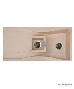 سینک گرانیتی طرحدار توکار SMT  کرم مدل 300