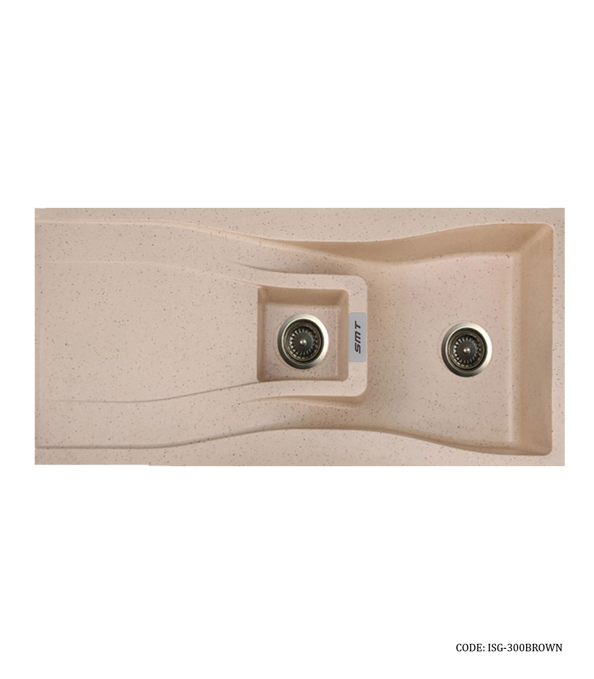 سینک گرانیتی طرحدار توکار SMT  کرم مدل 300