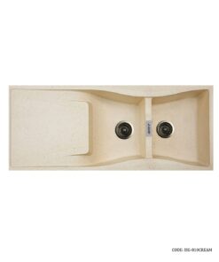 سینک گرانیتی کرم رگه دار توکار دو لگنه SMT  مدل 810