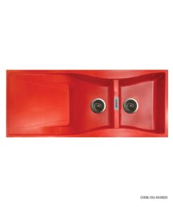 سینک گرانیتی قرمز توکار دو لگنه SMT  مدل 810