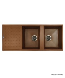 سینک گرانیتی مشکی توکار دو لگنه SMT  مدل 820