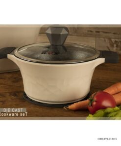 سرویس قابلمه گرانیتی 15 پارچه سفید