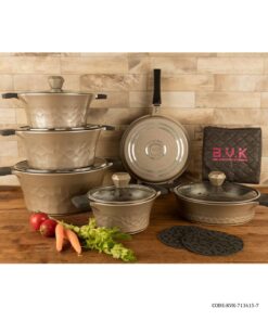 سرویس قابلمه گرانیتی 15 پارچه بژ