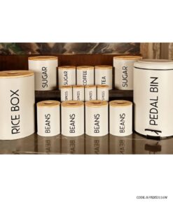 سرویس آشپزخانه درب چوبی 30 تکه سفید مدل SMART WHITE